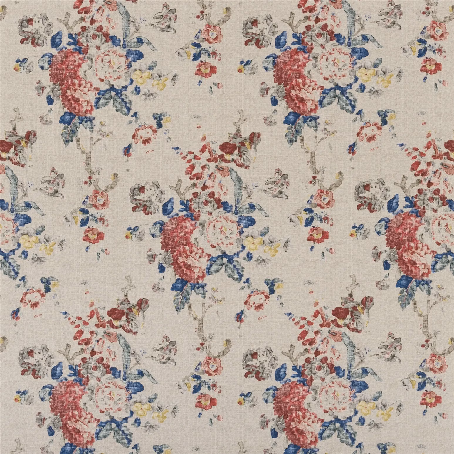 Jardin Floral Classic Summer Linen fabric