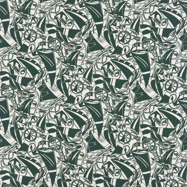 Boatyard Green fabric