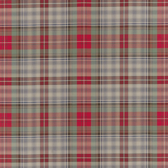 Abelard Plaid Vintage Red Fabric fabric