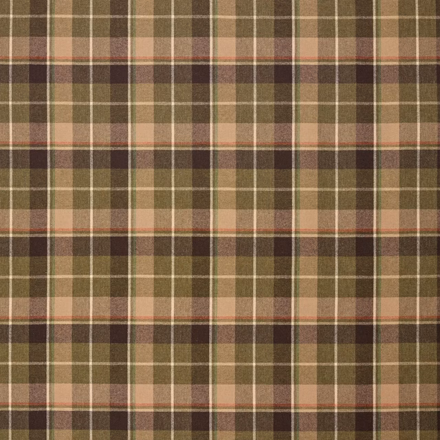 Alette Plaid Moss Fabric fabric