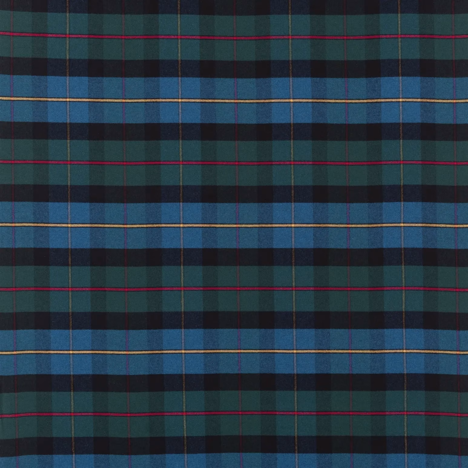Coach Road Tartan Mallard fabric