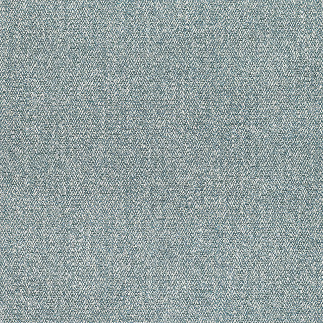 Blue-grey Atlantic woven swatch with a fine broken chevron texture