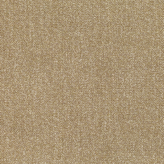 Warm gold woven swatch with fine taupe-and-ivory chevron texture