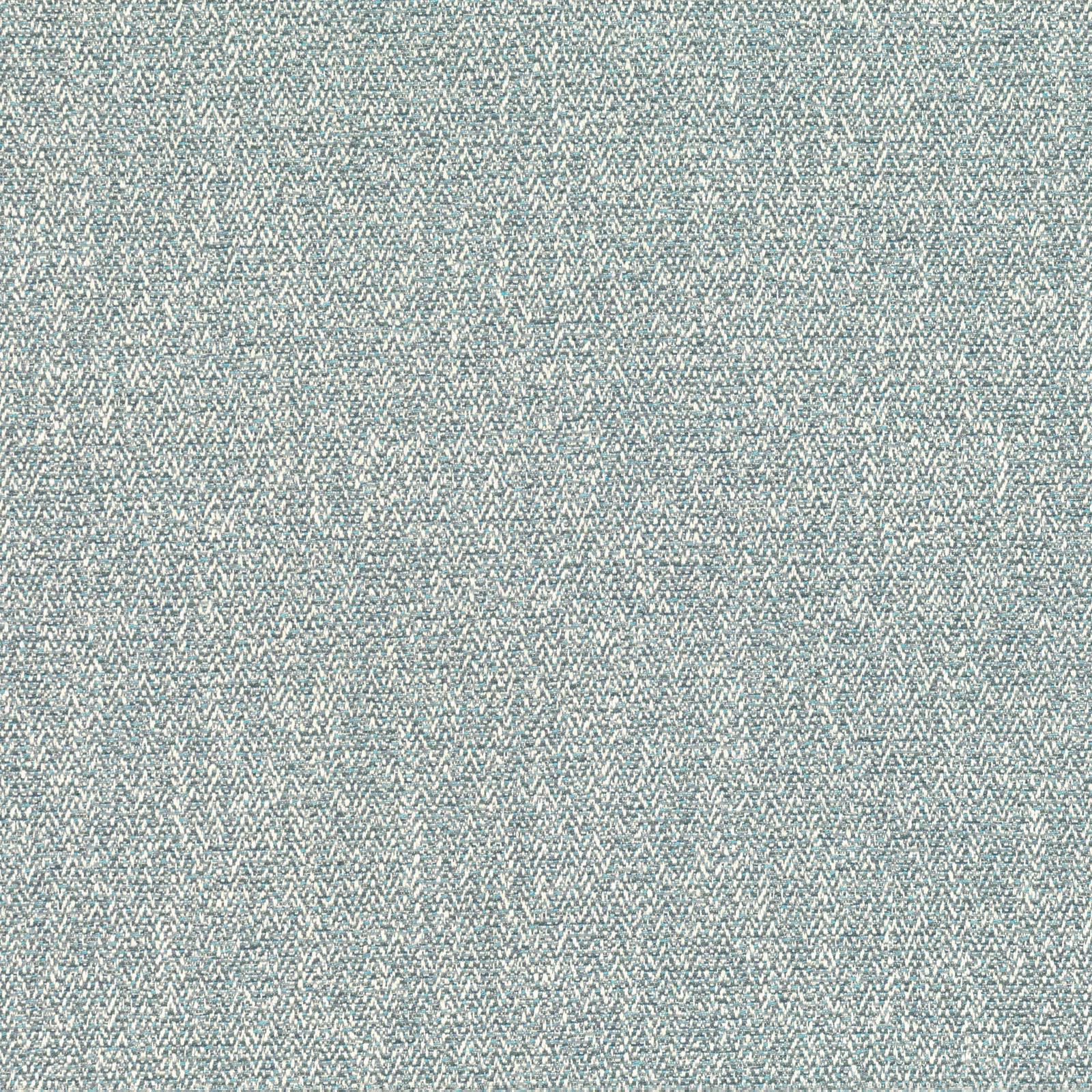 Pale mineral blue-grey woven textile with fine broken chevron texture