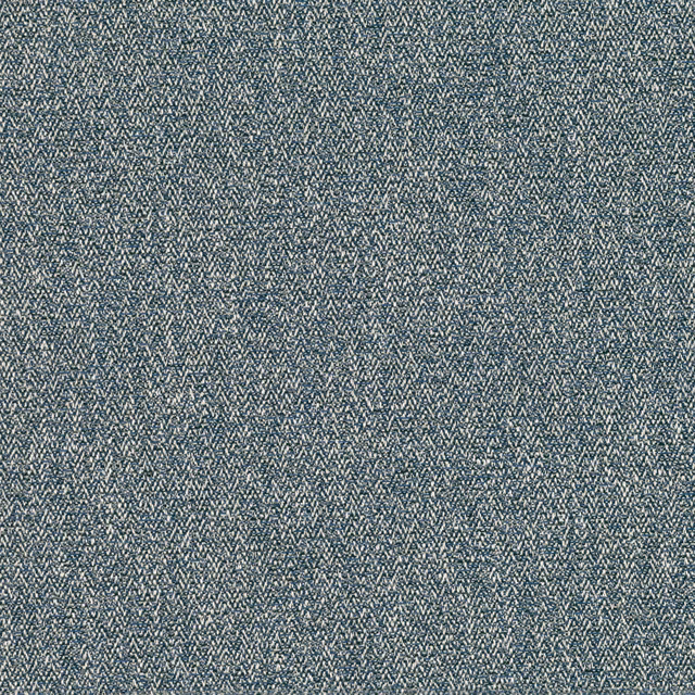 Close view of Acara Navy's deep blue zigzag weave with pale flecks