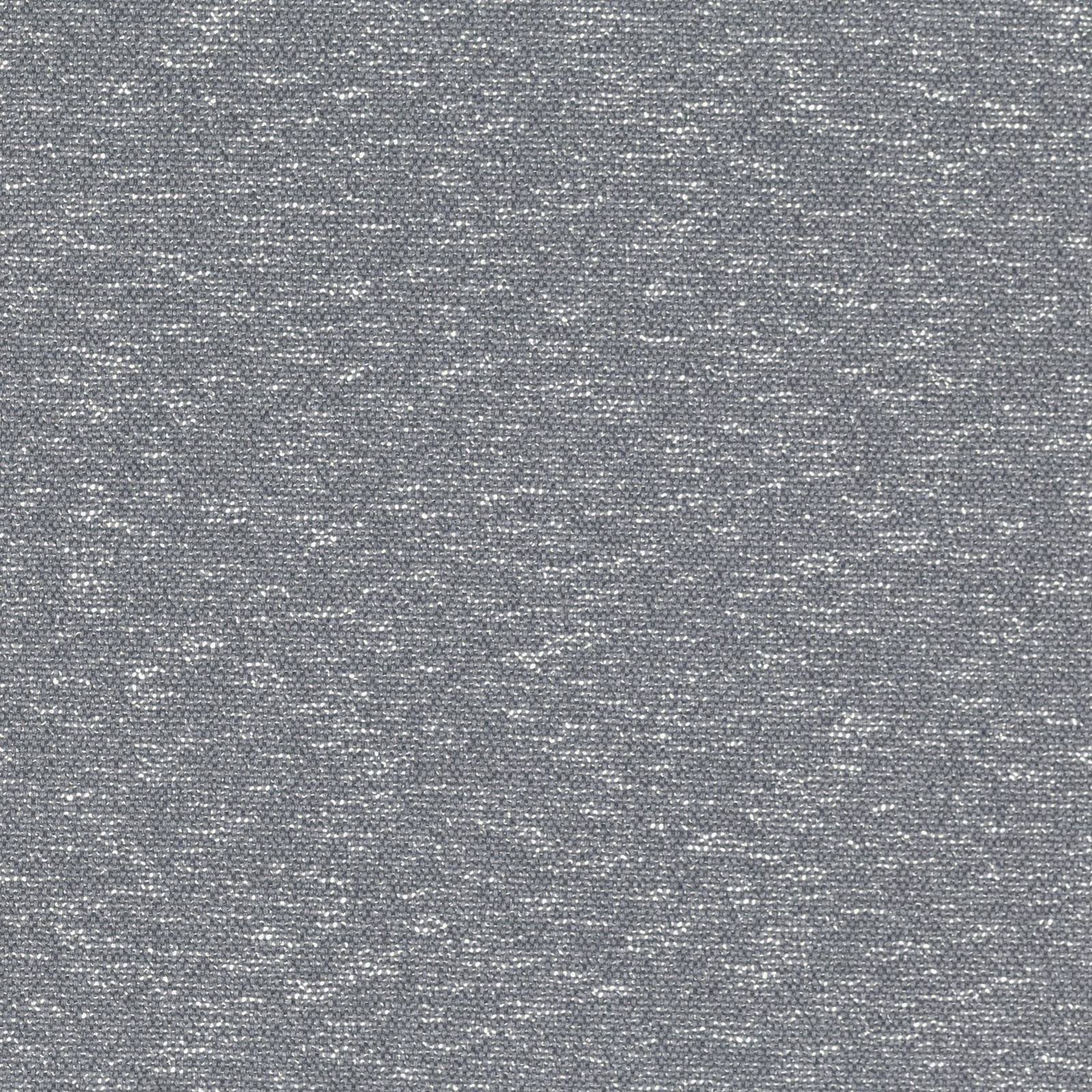 Cool mid-grey woven fabric with fine pale flecks and subtle horizontal texture