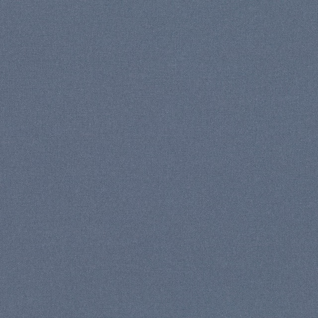 Close-up of muted slate-blue fabric with a fine, softly pebbled plain weave