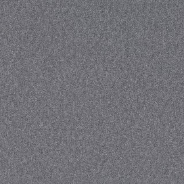 Close-up of mid stone-grey fabric with a fine, even woven texture
