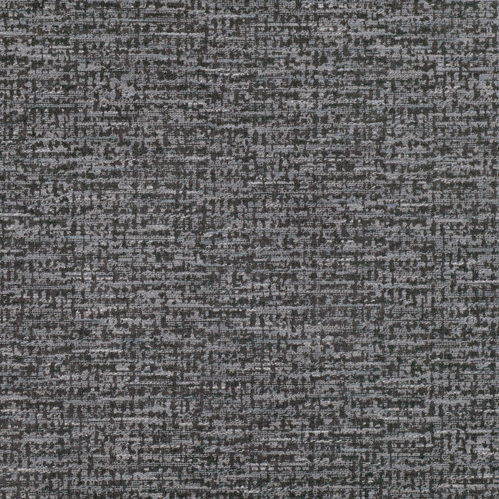 Deep charcoal-grey textile with pale flecks and broken horizontal woven marks