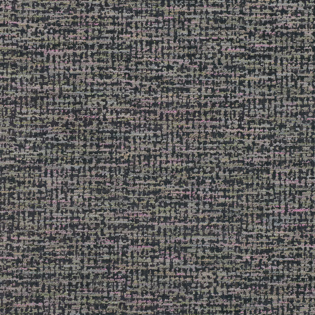 Charcoal woven textile with cream, taupe, olive and muted pink flecks
