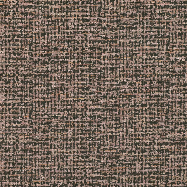 Dark taupe woven fabric with dense blush flecks and irregular textured marks