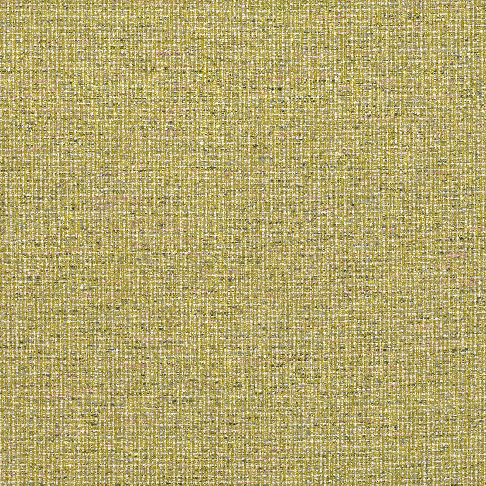 Muted pesto olive woven surface with fine cream flecks and crosshatched texture