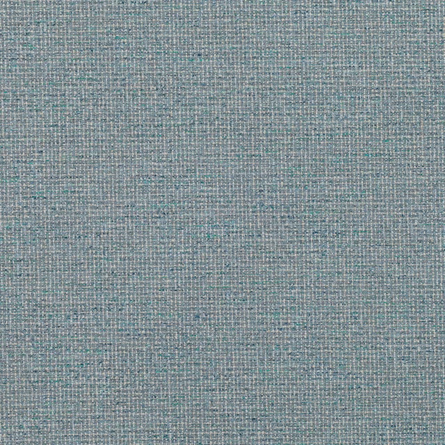 Steel blue-grey woven fabric with fine pale crosshatch and muted teal threads