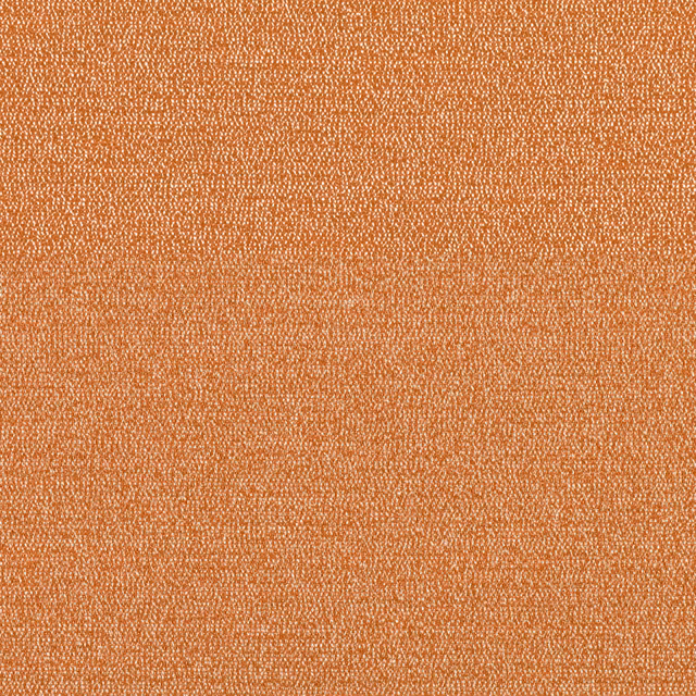 Close-up of warm clementine-orange fabric with a fine, irregular woven texture