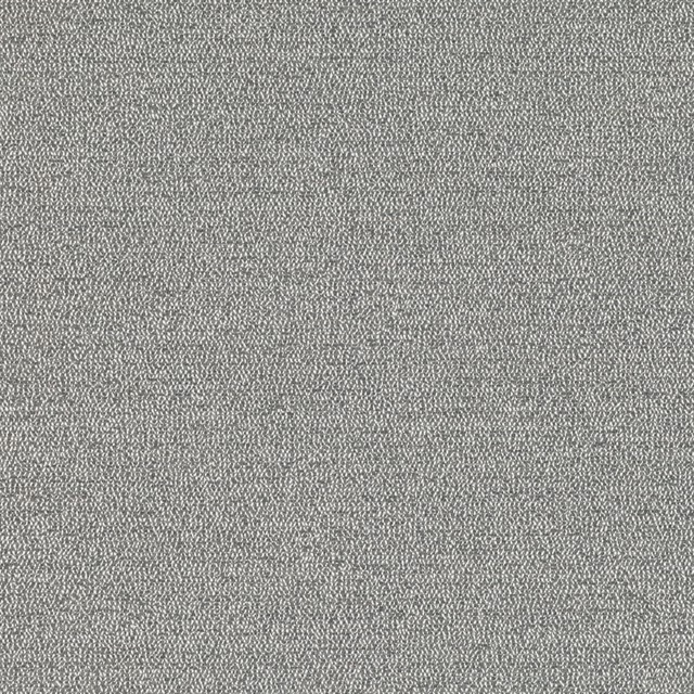 Close-up of cool mid-grey Olavi fabric with a dense, finely mottled woven texture
