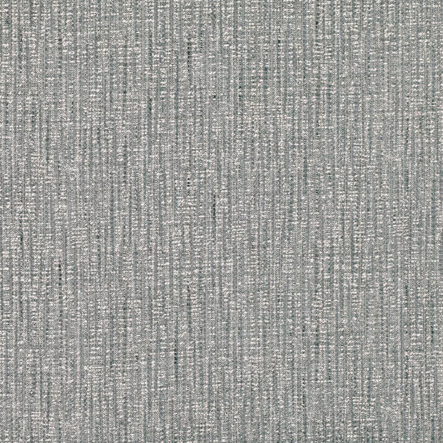 Close-up of cool French grey fabric with irregular vertical woven texture and pale flecks