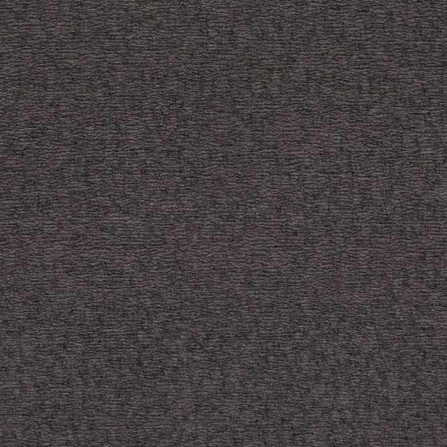 Deep charcoal grey fabric with fine rippled horizontal woven texture