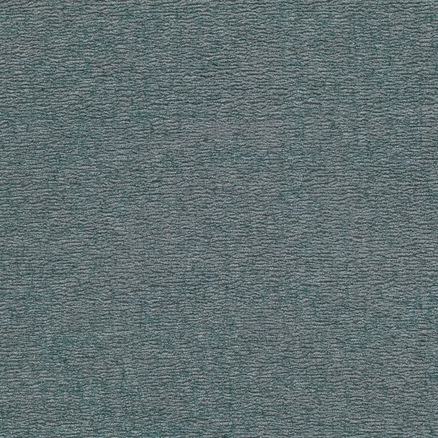 Muted blue-teal woven fabric with fine charcoal ripples and a softly textured surface