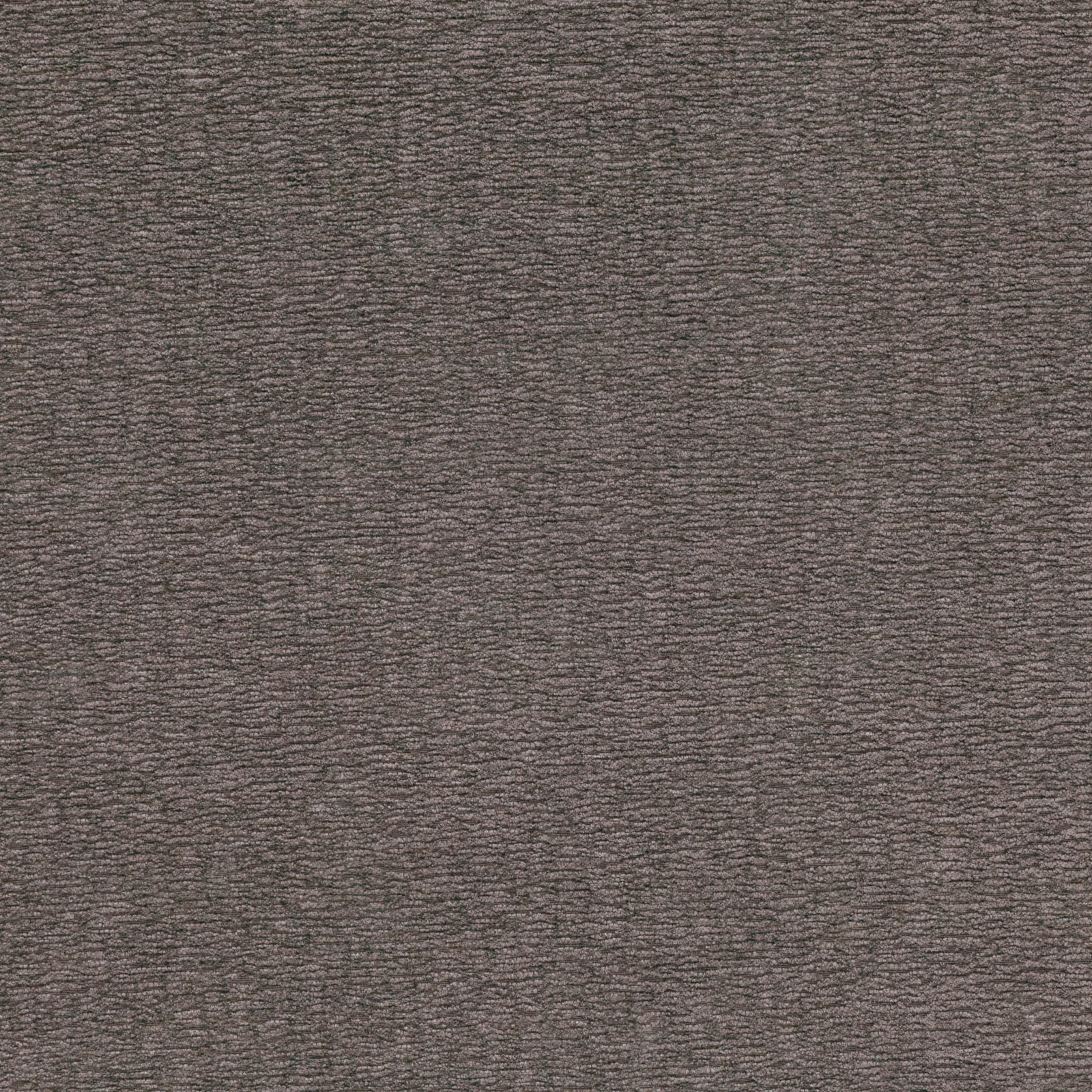 Deep taupe-grey fabric swatch with fine irregular horizontal striations and softly varied texture