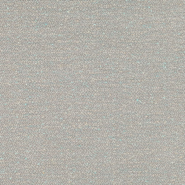 Close view of silver blue woven texture with pale blue flecks and mottled depth