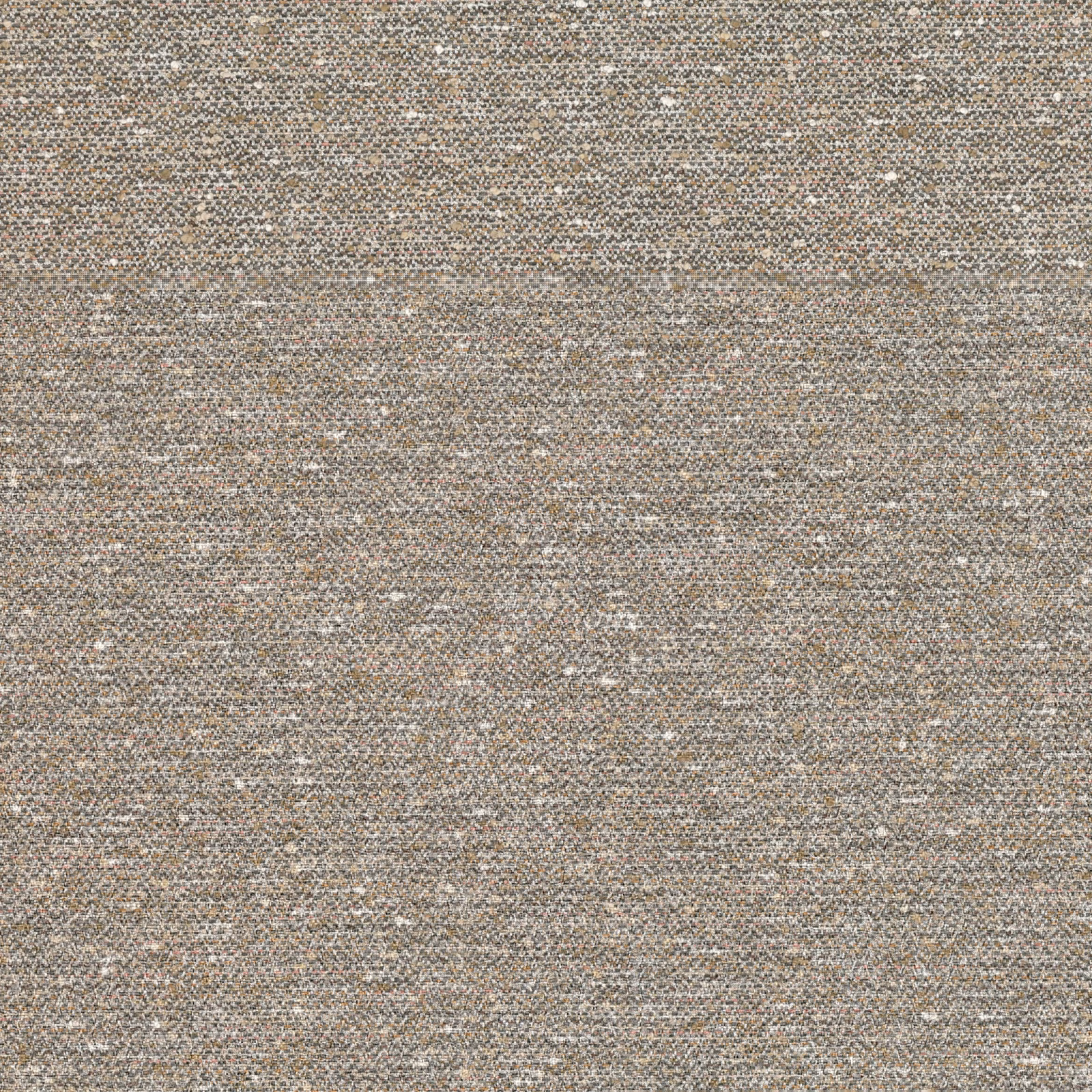 Close-up of dusty rose-taupe fabric with fine mottled cream and brown weave