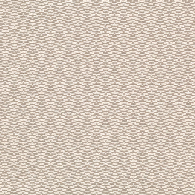 Warm ivory-beige fabric with tiny stepped geometric motifs and a softly textured weave