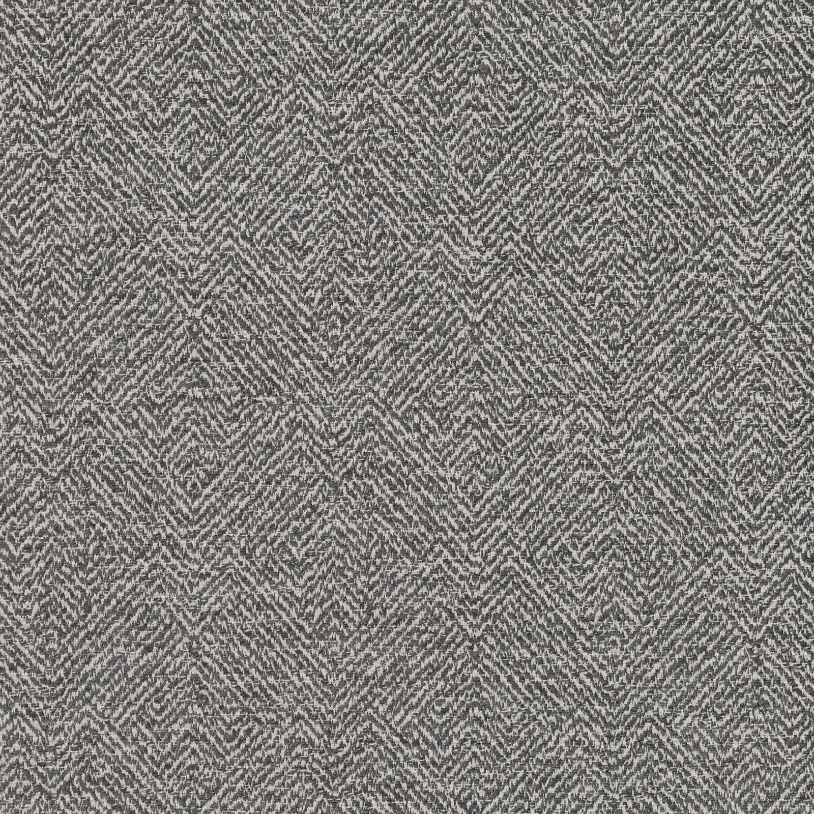 Close-up of gunmetal-grey fabric with a dense, irregular chevron weave