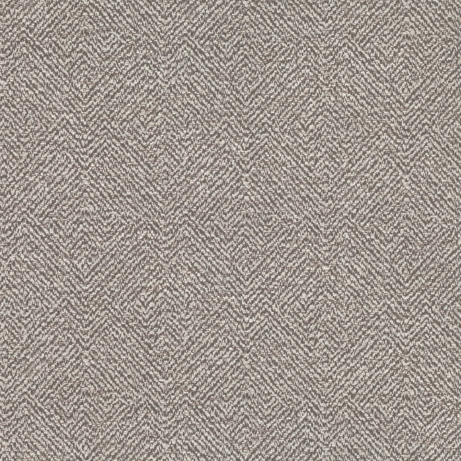 Warm taupe-grey Arlyn fabric with a fine broken herringbone weave and softly mottled texture