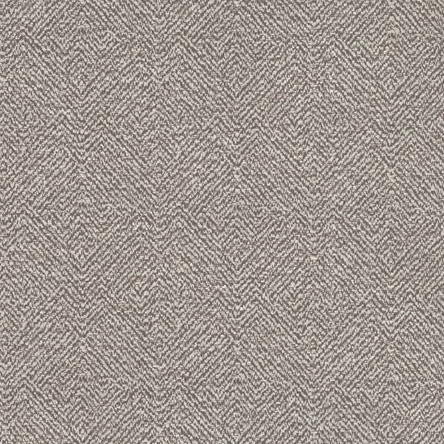 Warm taupe-grey Arlyn fabric with a fine broken herringbone weave and softly mottled texture