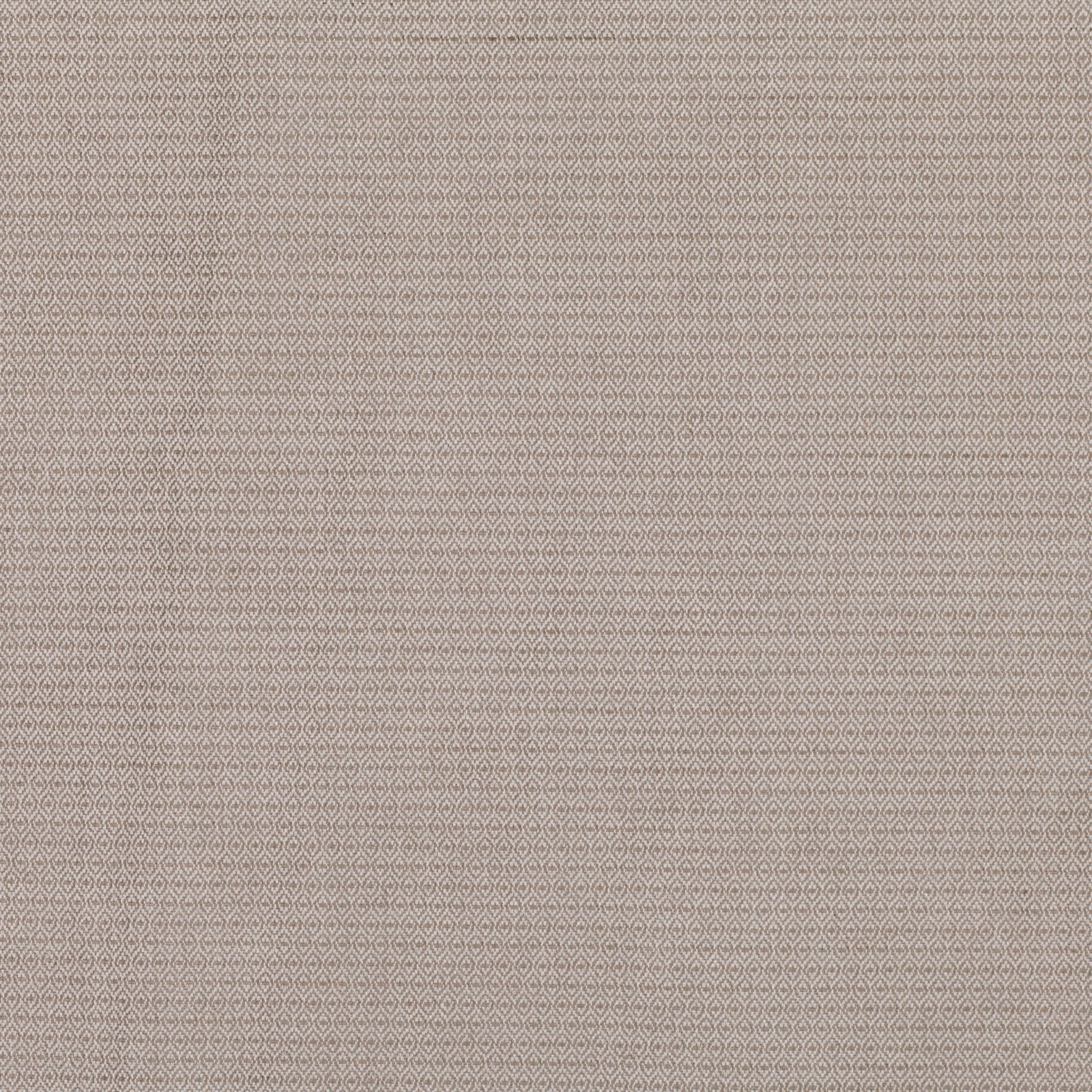 Warm taupe string fabric with a fine repeating diamond lattice and woven texture