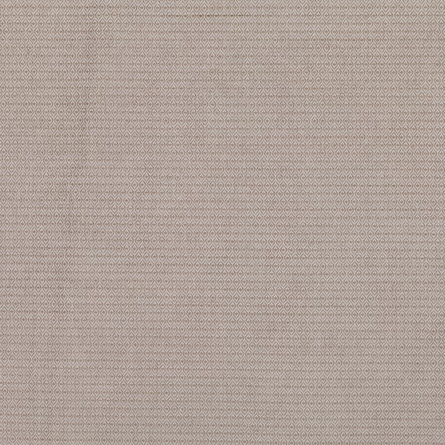 Warm taupe string fabric with a fine repeating diamond lattice and woven texture