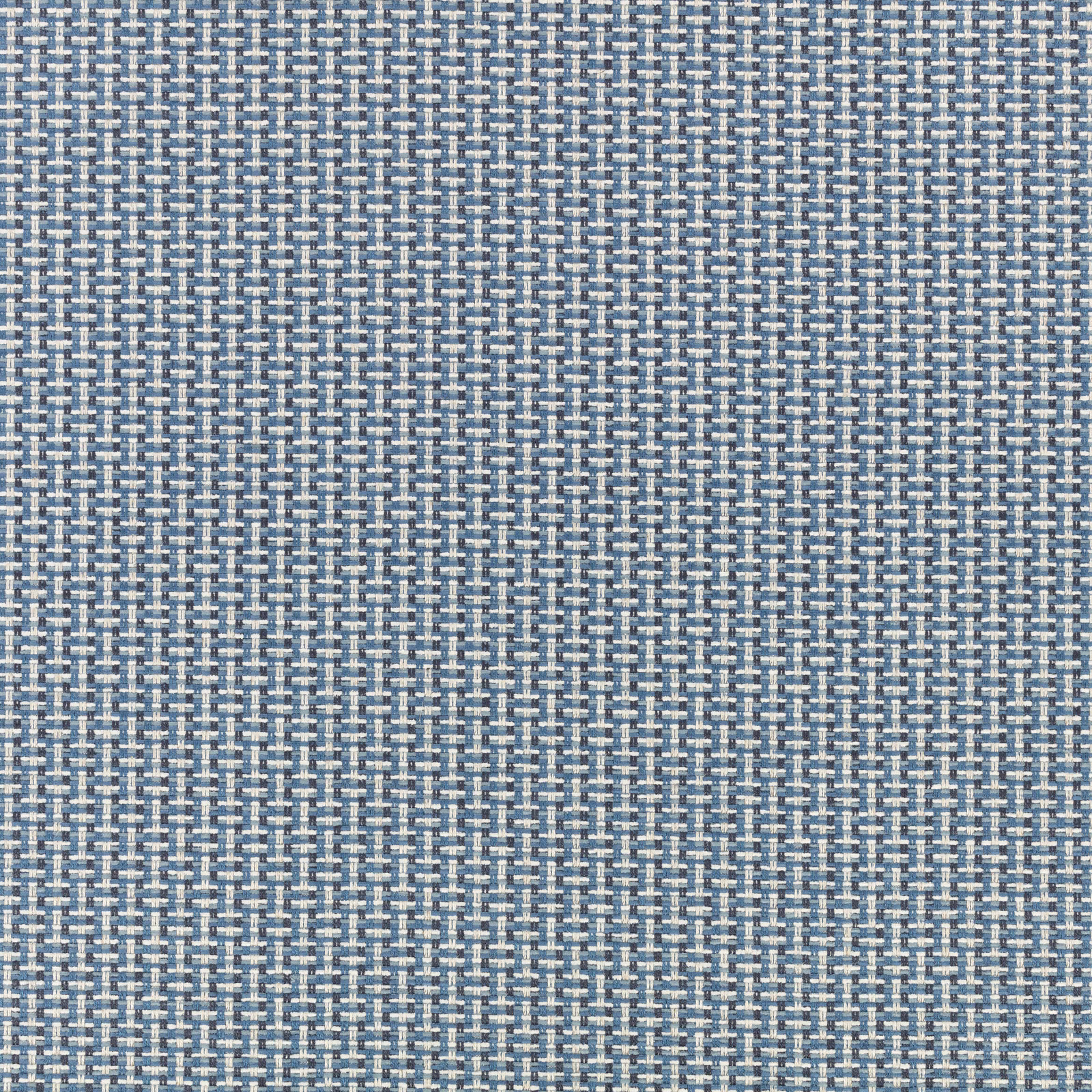Close-up of Kiku Bilberry's cool blue-grey micro-check woven texture