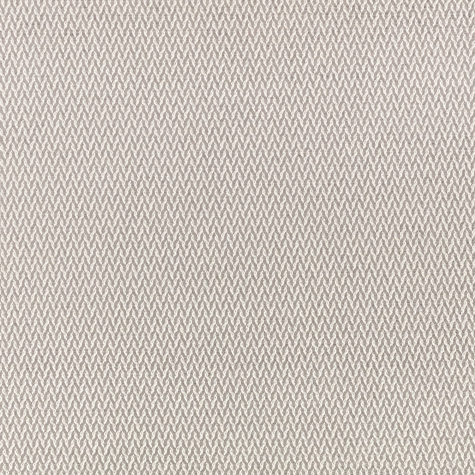 Warm gravel-grey woven fabric with a small repeating chevron texture