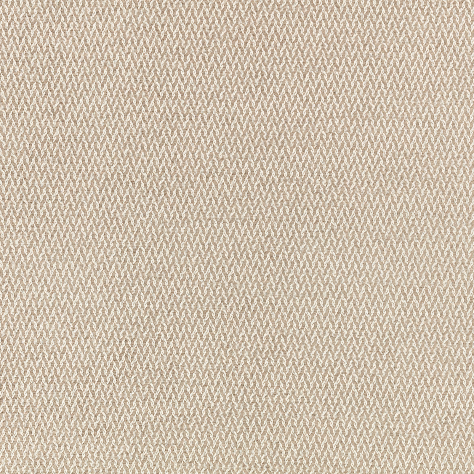 Warm tawny-beige fabric with a fine ivory chevron weave and subtle texture