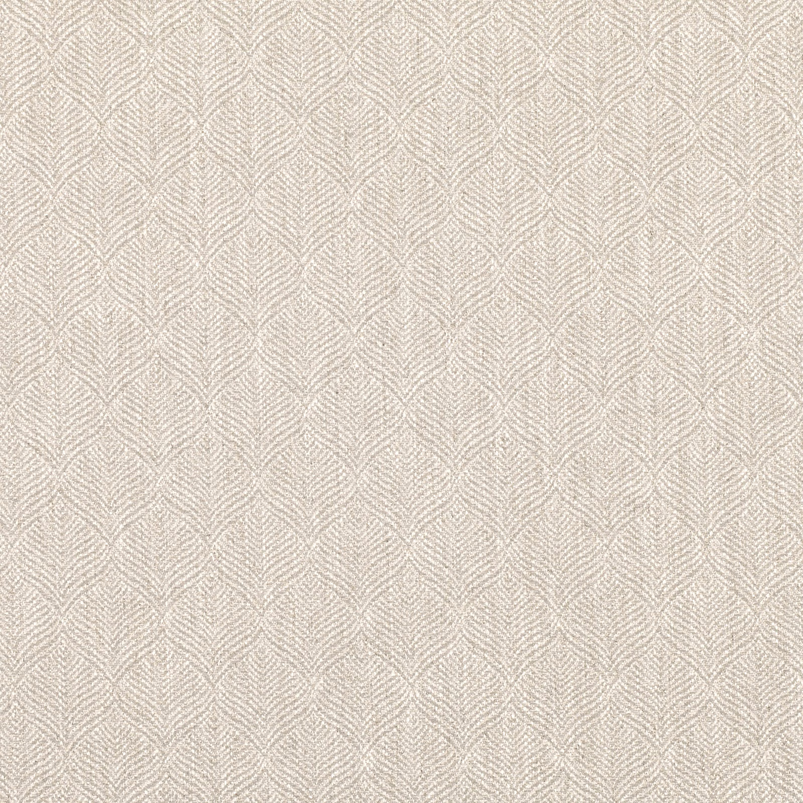 Pale feather-grey woven fabric with a fine repeating chevron-leaf texture