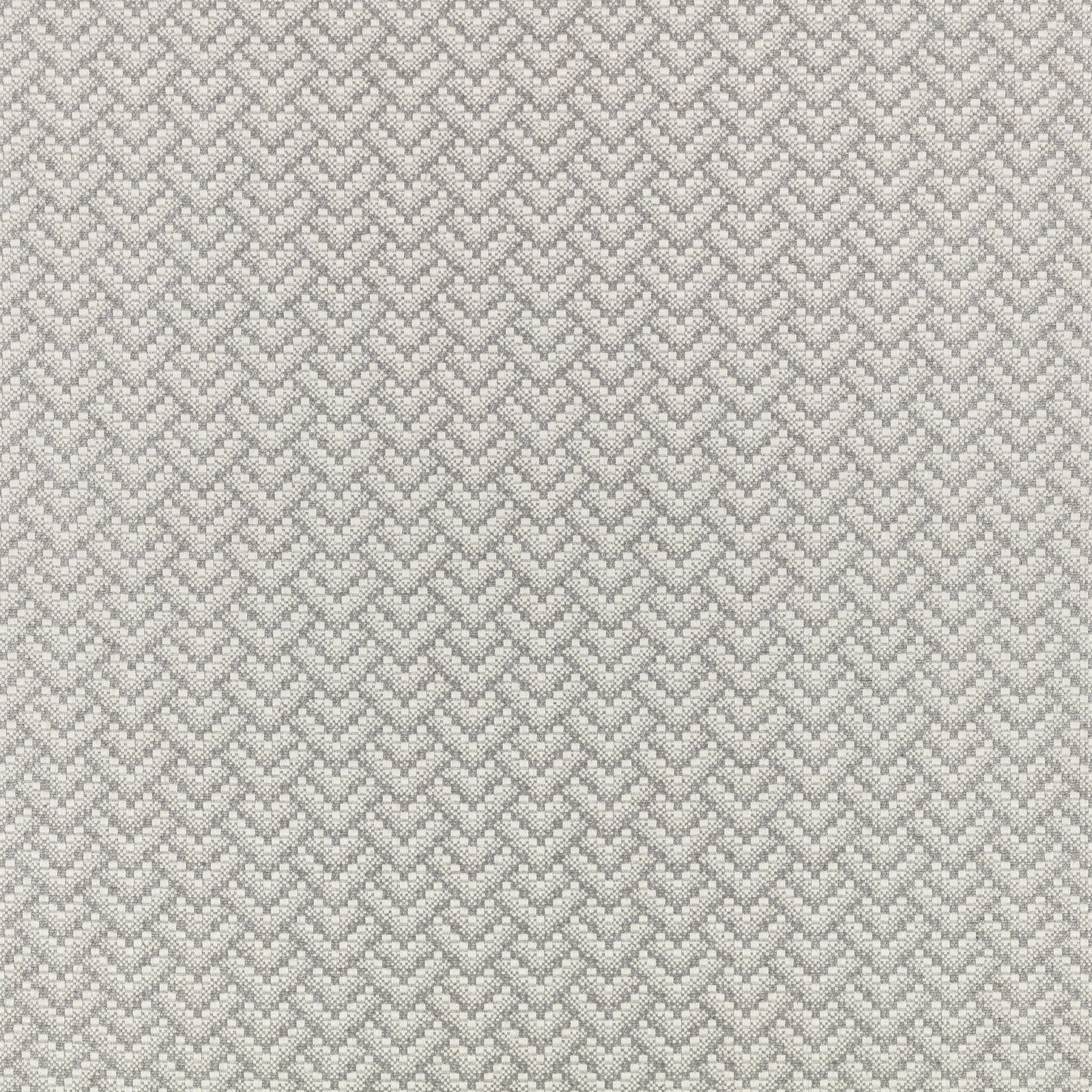 Pale silver-grey textile with a small repeating interlocking diamond weave
