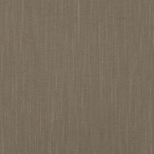 Close-up of muted porcini taupe fabric with fine vertical woven striations