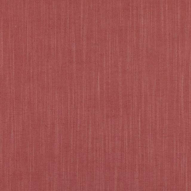 Muted soft red woven swatch with fine vertical striations and subtle tonal slubbing
