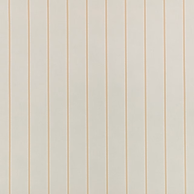 Pale eau de nil wallpaper with evenly spaced fine cream vertical stripes