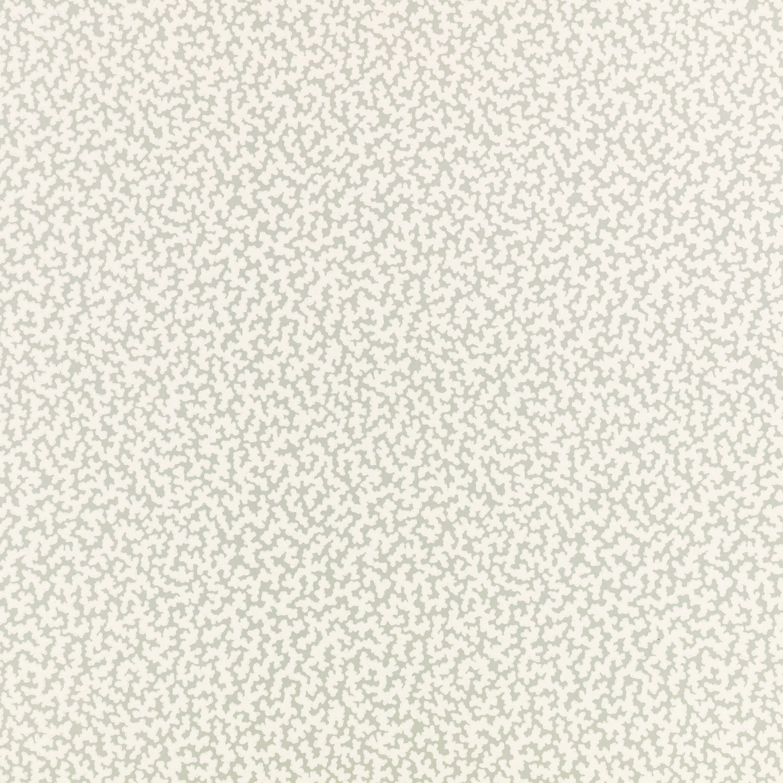 Pale mineral-grey wallpaper with dense tiny organic flecks on an ivory ground