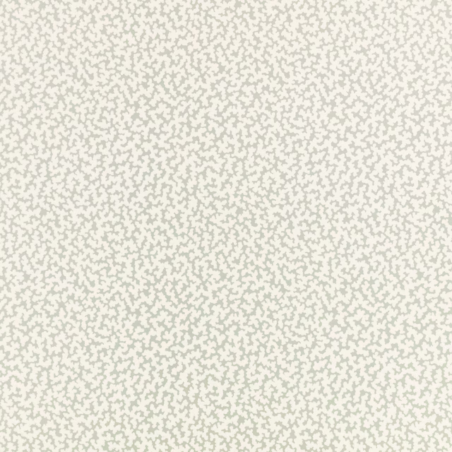 Pale mineral-grey wallpaper with dense tiny organic flecks on an ivory ground