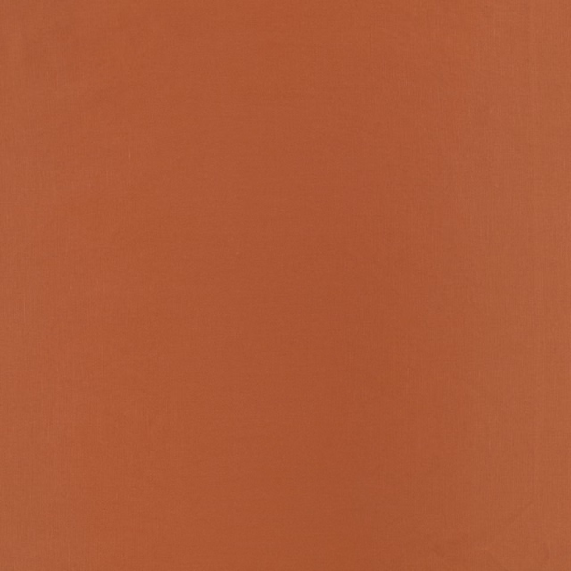 Warm Cajun terracotta fabric with a fine, subtly textured plain weave
