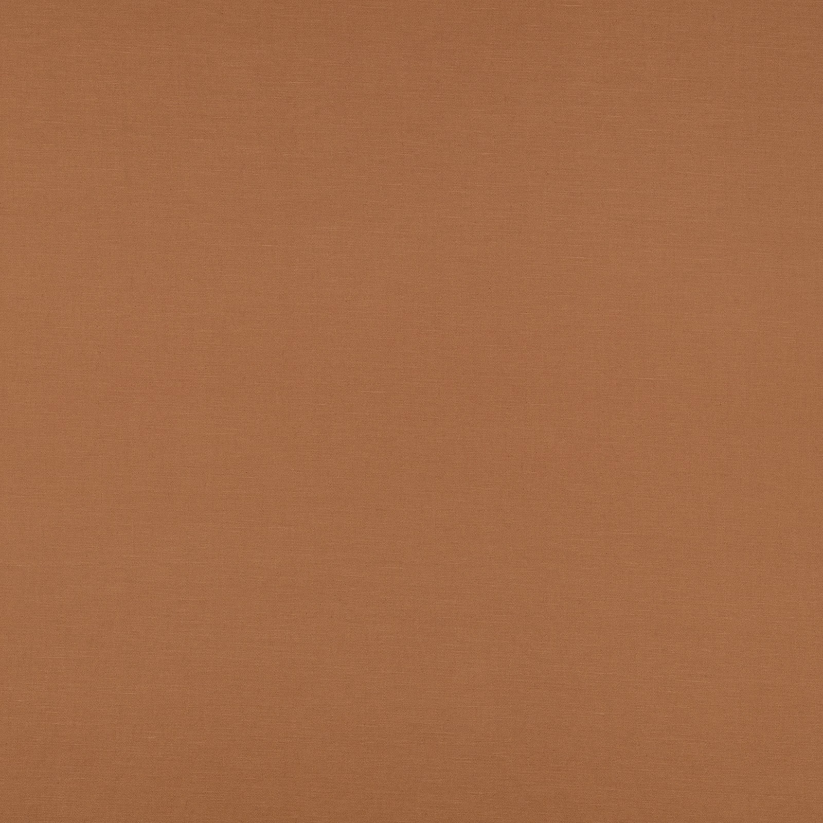 Warm cinnamon terracotta plain weave with a fine, softly textured surface