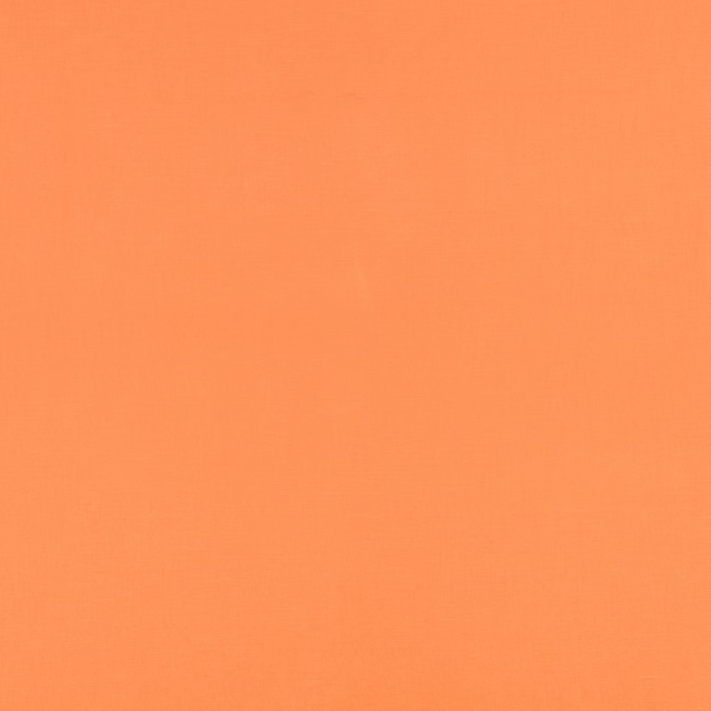 Warm coral-orange plain weave fabric with a subtly textured surface