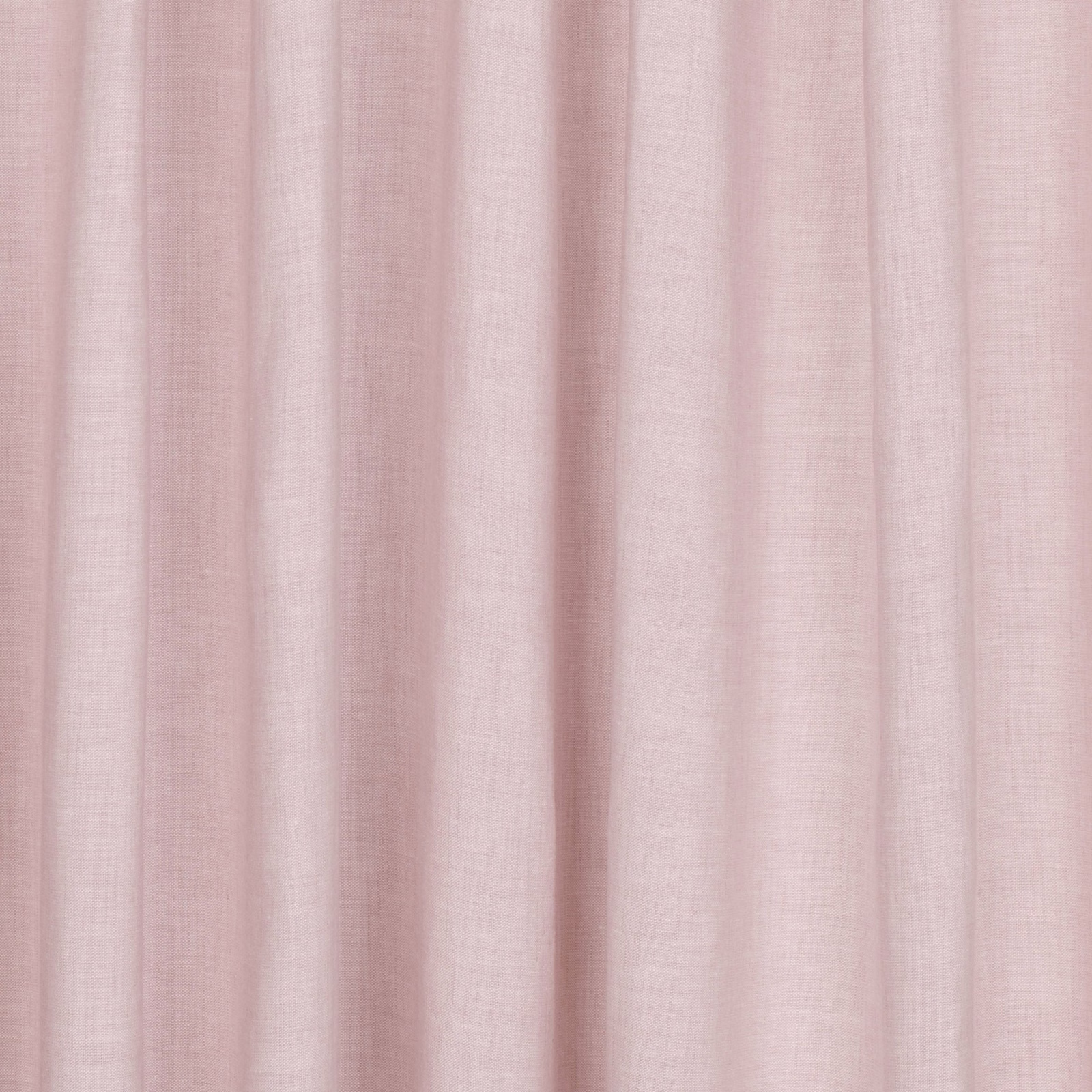 Pale blush pink fabric with subtle fine texture falling in soft vertical folds