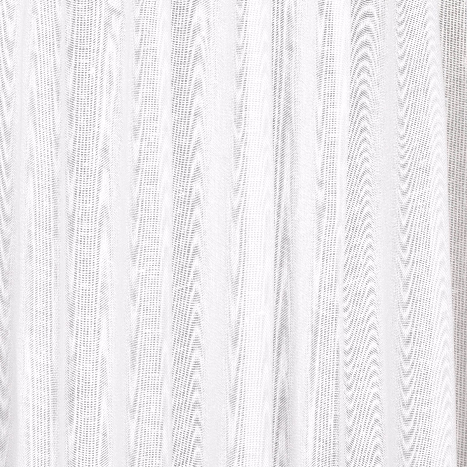 Chalk-white sheer textile with alternating vertical bands and fine woven texture