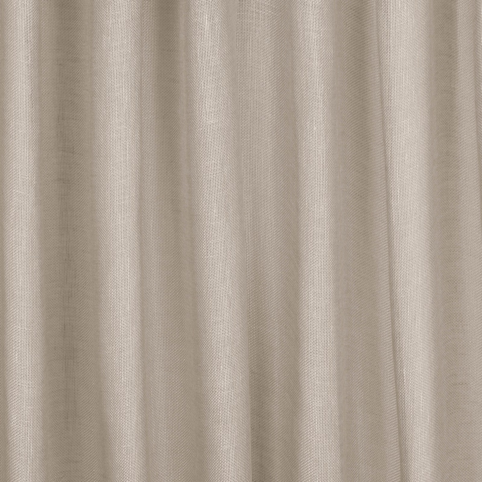 Pale feather grey woven fabric with fine grain and softly rippled vertical folds