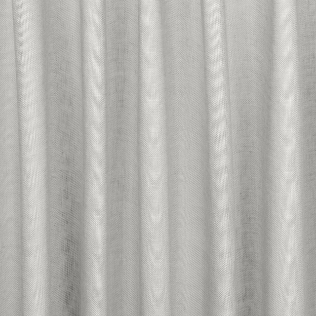 Pale icicle-grey fabric with fine vertical texture and softly shaded hanging folds