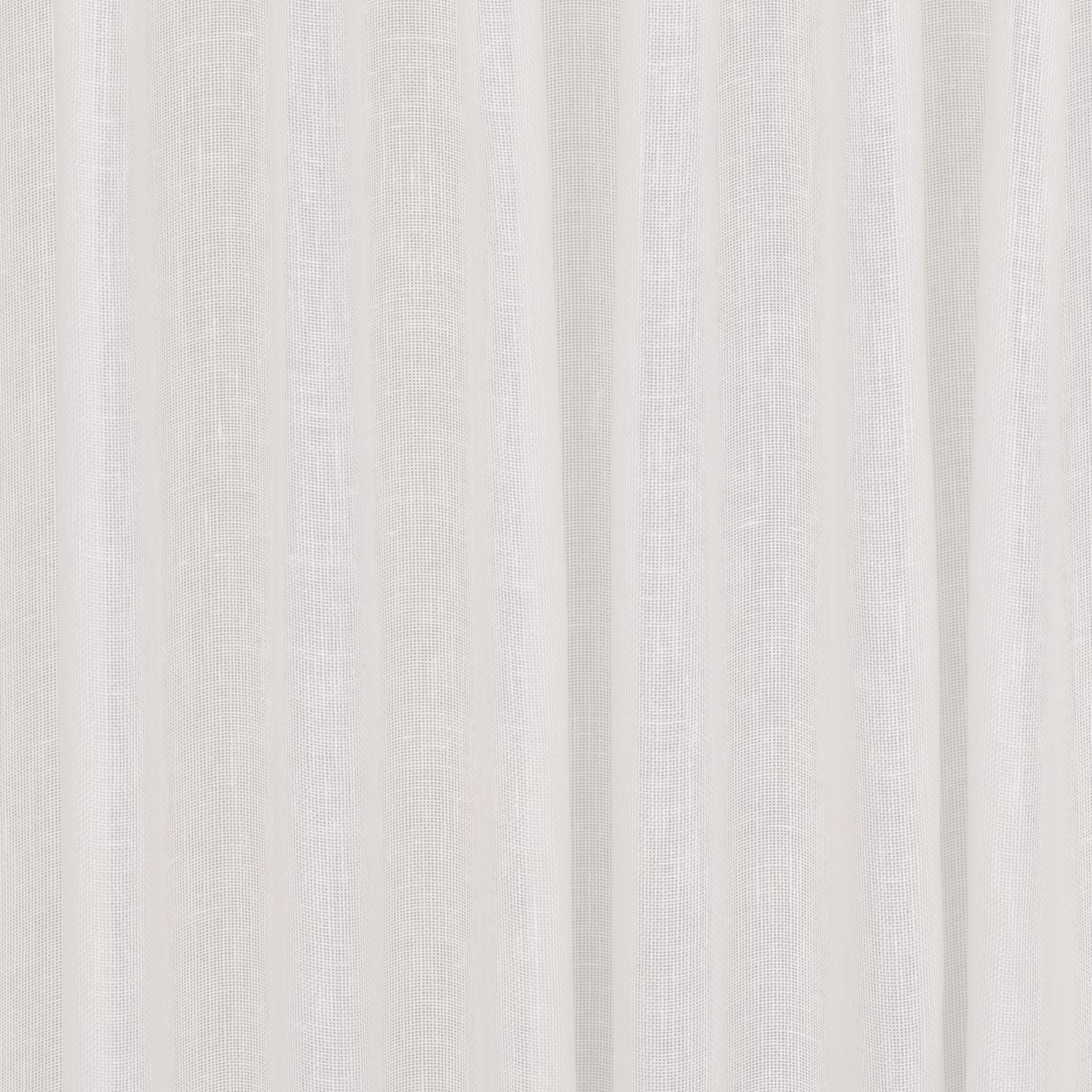 Pale porcelain ivory fabric with delicate vertical woven striations and sheer texture
