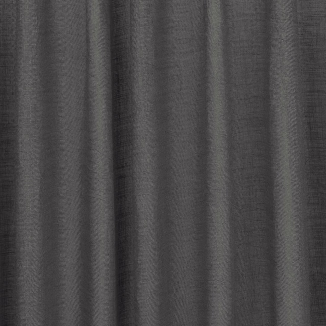 Deep charcoal-grey woven fabric with soft vertical folds and subtle striated texture